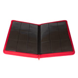 Collector's Series 9 Pocket Zip Trading Card Binder – RED