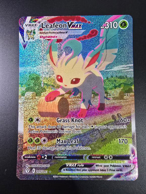 Leafeon VMAX - 205/203 - Alternate Art - Evolving Skies