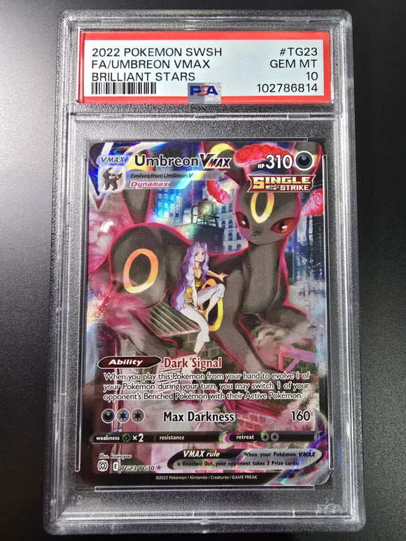 2022 Pokémon Brilliant Stars - Umbreon VMAX - PSA 10