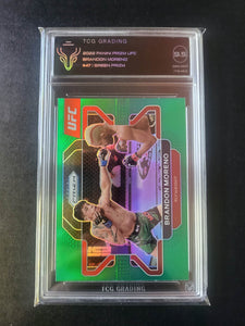2022 UFC Panini Prizm - Brandon Moreno - Green Prizm - TCG 9.5