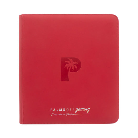 Collector's Series 12 Pocket Zip Trading Card Binder - RED